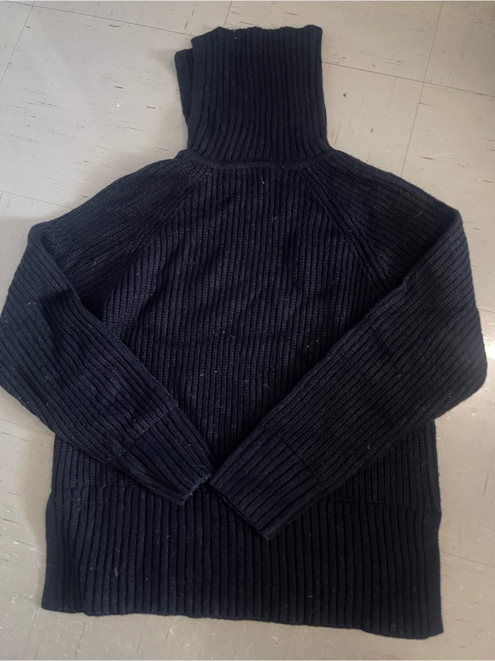 Women’s Zara black Ribbed Turtleneck Sweater Size S